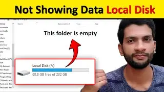 How to Fix Missing Data on Local Disk | Not showing the Data Local Disk || Urdu/Hindi