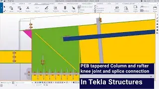 PEB tapered Column and rafter knee joint and splice connection 01