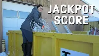 DUMPSTER DIVING JACKPOT  - OUR BEST COPPER WIRE SCORE EVER!!!
