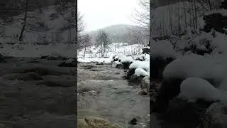 relaxing sound of nature icy cool river #Shorts