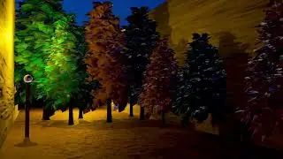 Night 3D Park Scene | 3D Animation  #ytshorts #vfx #3danimation