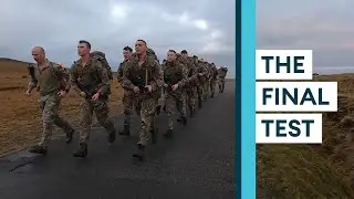 Royal Marines recruits tackle the infamous 30-miler