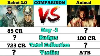 Rajnikant movie 2.O vs Ranbir Kapoor movie Animal box office collection comparison।।