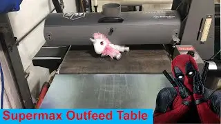 SuperMax 25-50 Drum Sander Outfeed Table Overview
