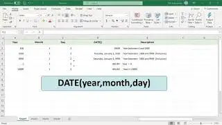 DATE Function in Excel - Office 365