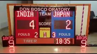 LED Basketball scoreboard BBS-09 4x6 feet with shot clock by Technocartz 8505870707