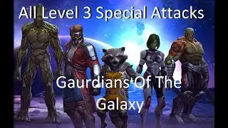 All GOTG Level 3 Special Attacks MCOC