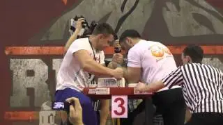 Чемпионат России по армспорту 2015. Артем Тайнов - Спартак Золоев 90 кг