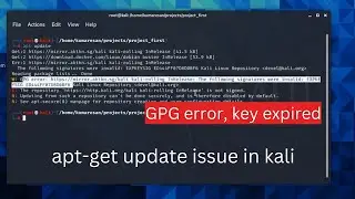 Fix: GPG Error, Key Expired (EXPKEYSIG Kali Linux Respository ) | Kali LInux 2024