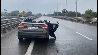 У Kia Cerato срезало крышу: момент смертельного ДТП в Батайске