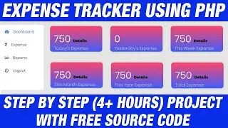 Step by step create Expense Management System using PHP & MySQL | PHP Project with Source Code