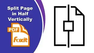 How to split a page in half vertically in Foxit PDF Editor