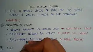 Drug induced diseases | adverse drug reactions | pharmacy practice in bpharmacy