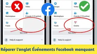 Comment réparer l'onglet Événements manquant sur Facebook 2024 | Problème d'onglet Événements Face..