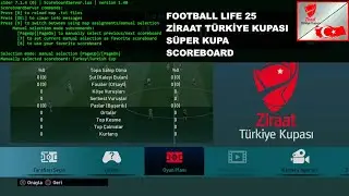 ZİRAAT TÜRKİYE KUPASI VE SÜPER KUPA SCOREBOARD [PES 21 & FOOTBALL LIFE 25]