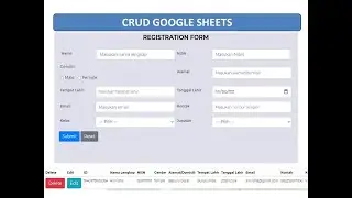 WEB APP Google Sheets | CRUD V4