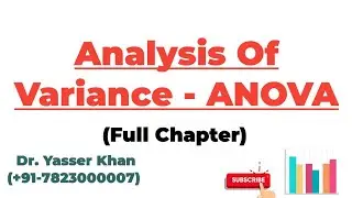 Analysis Of Variance - ANOVA