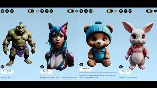 3D Модели от нейросети Tripo3D - Ч.5