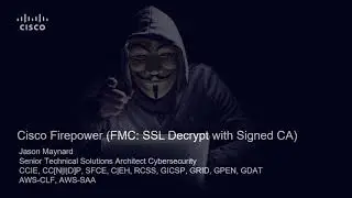 Cisco Firepower: FMC SSL Decrypt with MS Signed CA