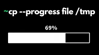 why linux cp command doesn't show progress bar?