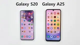 SAMSUNG S20 vs SAMSUNG A25 5G - SPEED TEST!