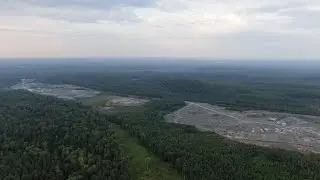 Карелия, Кяппесельга. Между оз. Сярьламбина и оз. Габозеро. Карьер Ситозеро. Съёмка с квадрокоптера