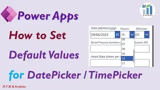 Power Apps Tips: How to set the Default Values for the DatePicker Control and TimePicker Control