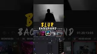 Blur background in DaVinci Resolve