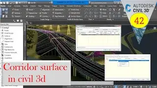 Create corridor surface in civil 3D
