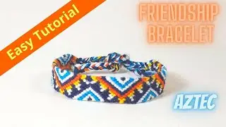 DIY | Friendship Bracelet - Zigzag Aztec - Easy Tutorial For Beginners || CW
