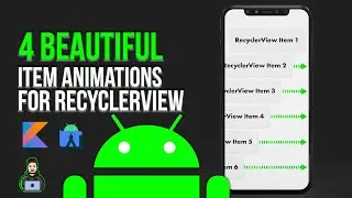 4 Awesome Item Animations for RecyclerView - Android Studio Tutorial