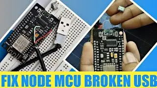 Node MCU Broken USB Fix | Upload Sketch Using FTDI Module | Connect USB  to CH340g IC | Hindi