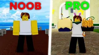 Going from NOOB to PRO in Roblox Blox Fruits..