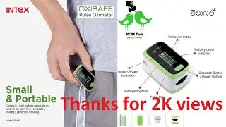 Intex Oxisafe Pulse Oximeter | Green color