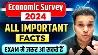 uppsc uppcs 2024 UP PCS RO ARO BEO| Economic Survey 2024 Most Imp Facts | arthik samiksha sarvekshan