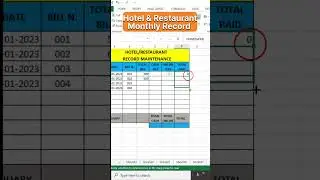 Hotel Restaurant Record 