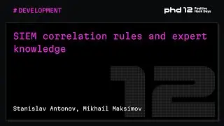 SIEM correlation rules and expert knowledge