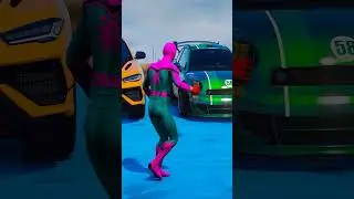 GTA V : Spider man DESTROY CARs 😮 | 