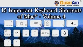 15 Important Keyboard Shortcuts of Mac® OS X™ Volume 4 - GuruAid