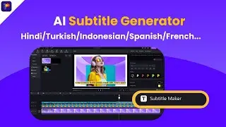 BEST AI Subtitle Generator 2024 🔥 Hindi/Turkish/Indonesian/Spanish/French