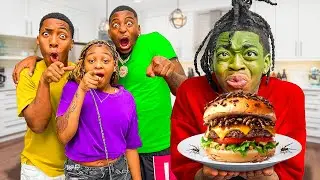 WE PUT CRICKETS IN JASON HAMBURGER…..👹🤣 **He Got Very Upset**