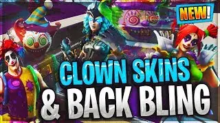 NEW CLOWN SKINS IN FORTNITE Nite Nite & Valkyrie SKIN BALLOON BACK BLINGS