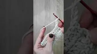 Вязание крючком для начинающих/ столбики с накидом крючком