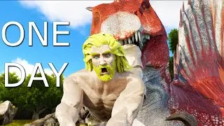 I HAVE 1 DAY TO TAME A SPINO IN ARK SURVIVAL EVOLVED!