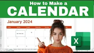 How to Create a Monthly or Yearly CALENDAR in EXCEL (Free & Easy Templates!)