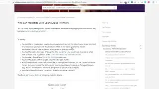 What are SOUNDCLOUD MONETIZATION REQUIREMENTS?