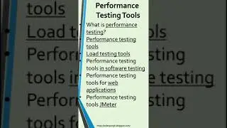 Performance Testing Tools-Load Testing Tools-Performance Testing Tools For Web Applications-Testing