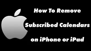 How To Remove Subscribed Calendars on iPhone or iPad