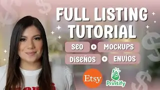 Cómo subir un producto a ETSY con PRINTIFY (Seo, Mockups, diseño, etiquetas y más)
