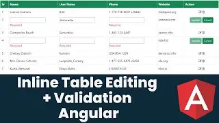 Inline Table Editing with Validation In Angular | Angular Tutorial